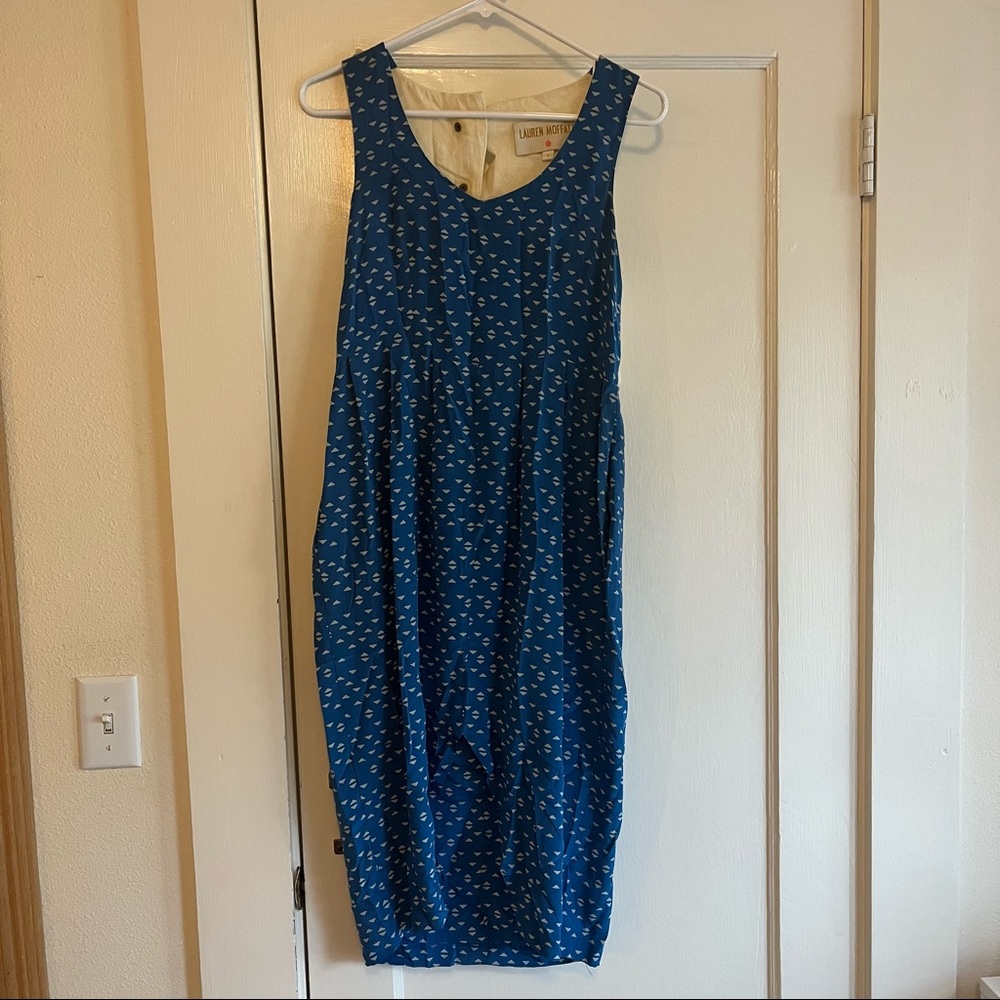 Vintage Lauren Moffatt silk dress size 4